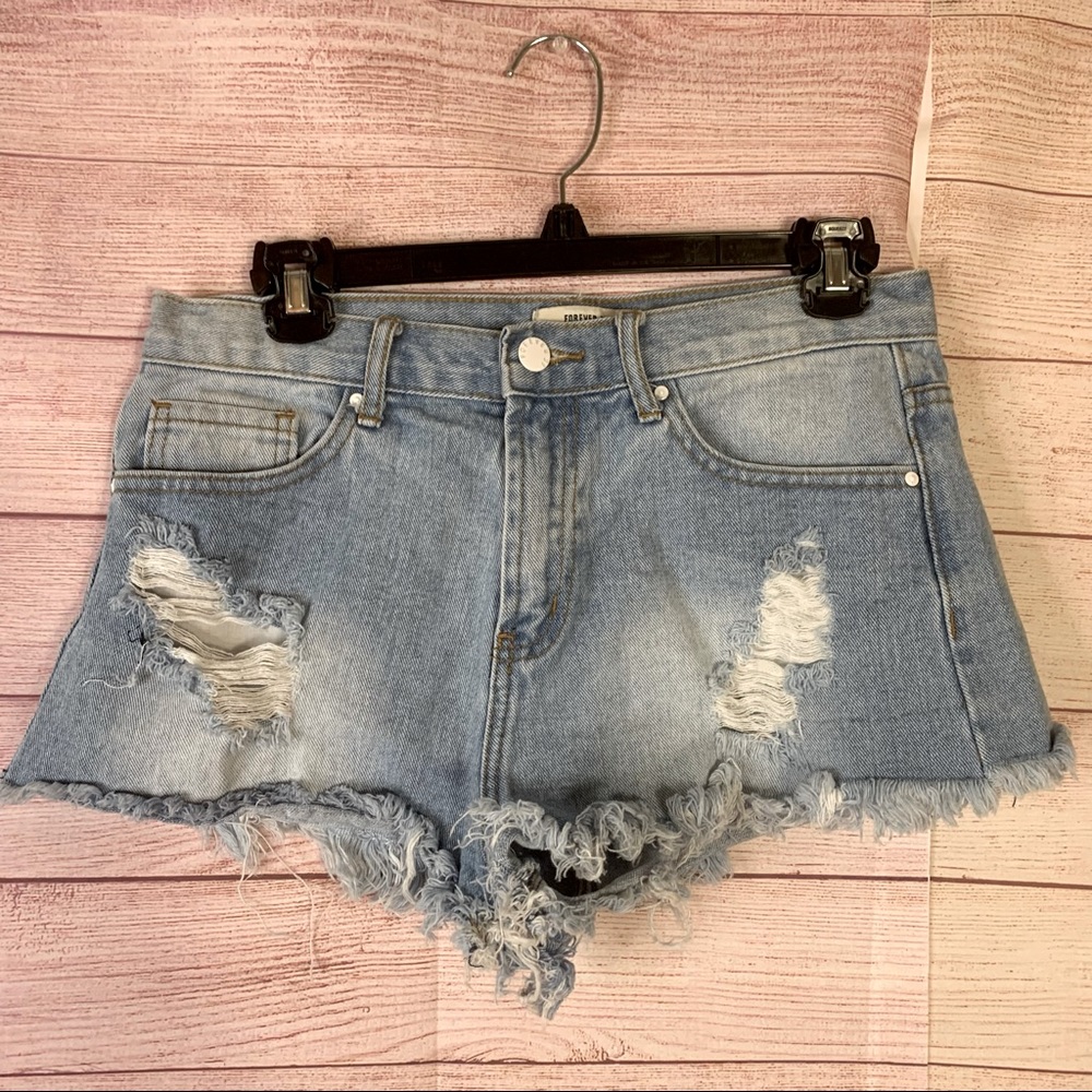 Forever 21 Los Angeles Denim Shorts Size 28